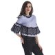 Women lovely street chic T-shirts, stripes, lace