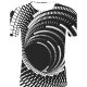 Men sports, cotton t-shirt, stripes, 3D, graphic print round neck