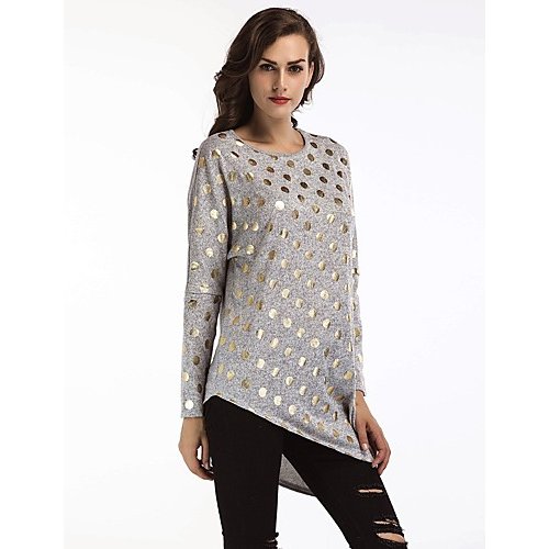 Woman chic T-shirt, polka dot print