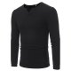 Men Daily Weekend Basic Slim T-Shirt, Solid Color, Long Sleeve