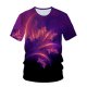 Men out of a chic T-shirt, 3D pleated, print