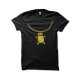 Necklace black T-shirt