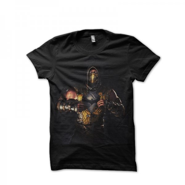 Batman Mortal Kombat Scorpion black T-shirt