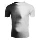 Men daily basic large size cotton T-shirt, 3D printed round neck, short sleeves