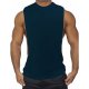 Men Street fashion vest, solid color round neck