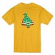 Pine Christmas cookies graphics gold medal men's T-shirt