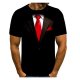 Men T-shirt, 3D round neck