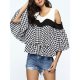 Women vacation petal sleeve T-shirt plus size