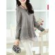 Women go out to the street chic shirt, solid color lace