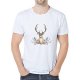 Men casual, daily sports and leisure business, retro large size slim t-shirt, animal, camouflage, camouflage printed round neck,