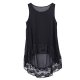 Plus size women chiffon sleeveless shirt sexy women loose casual vest vest