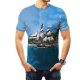 Men Casual Daily Wear Basic T-Shirt, 3D Printed Round Neck, Short Sleeve