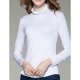 Slim women go out T-shirt, V-neck solid color