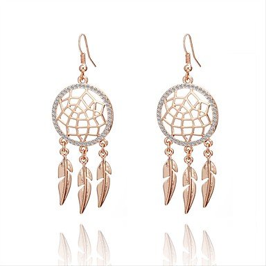 Women Crystal Earrings Hollow Big Women Classic Holiday Earrings Jewelry