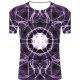 Men sports, cotton T-shirt, 3D, graphic print round neck