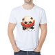 Men casual, everyday sports and leisure business, retro large size slim t-shirt, graphics, animal, printed crew neck, short slee