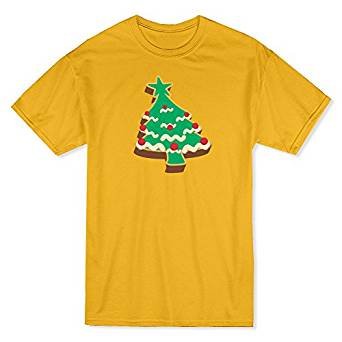 Pine Christmas cookies graphics gold medal men's T-shirt