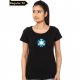 Arc reactor girl black T-shirt