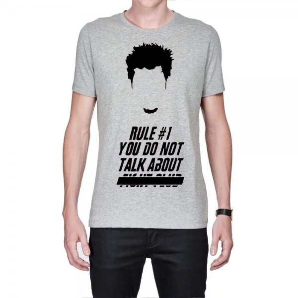 One of the principles, we do not talk about Fight Club gray T-shirt