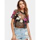 Women will be out cute T-shirt, floral, lace