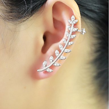 Pair of earrings hiking earrings cuffs leaves women classic fashion women ear clips