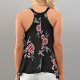 Women fashion sexy floral asymmetric vest sleeveless T-shirt top