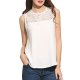 Women fashion elegant lace vest hollow simple sleeveless vest tops