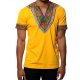 Men T-shirt, Tribal V-neck, short-sleeved