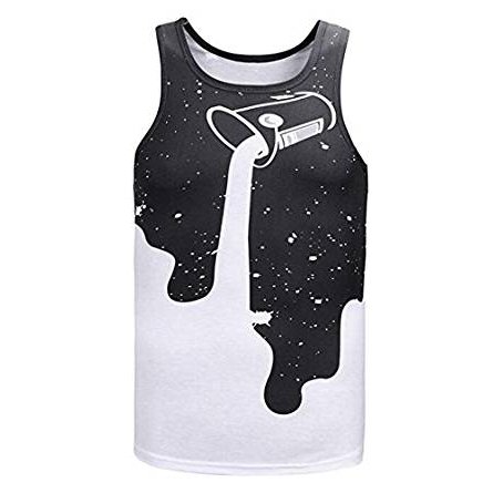 Men's casual short-sleeved round neck T-shirt printing as a picture