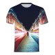 Men daily wear T-shirt, geometric print