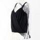 Women Sexy Chiffon Sleeveless Vest Collar Off Shoulder Top