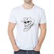 Men casual, daily sports and leisure business, elegant large size slim T-shirt, graphics, skull print round neck, short sleeves