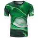 Men daily casual basic T-shirt, 3D round neck, short sleeves