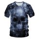 Men daily basic T-shirt, 3D round neck, short sleeves