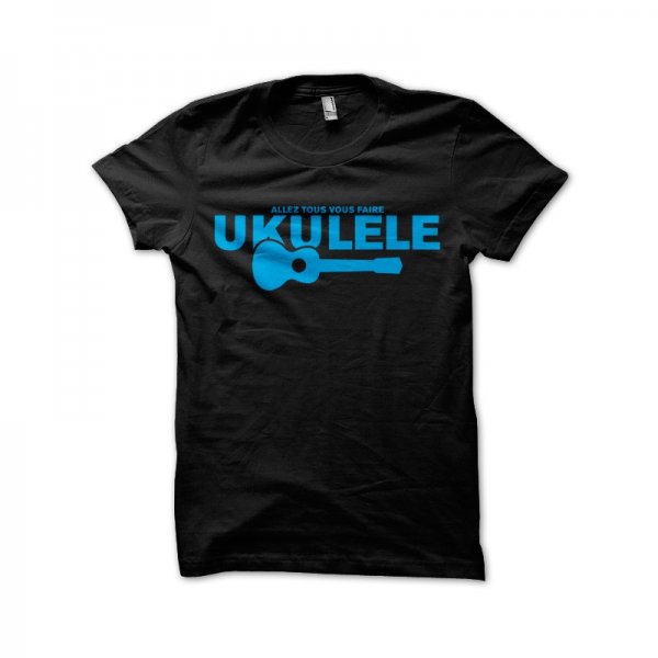 Make your black T-shirt ukulele