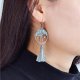 Life Life Tree Female Tassel Earrings Jewelry Synthetic Tourmaline Drop Earrings