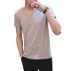 Chic Street Man T-shirt, solid color, basic V-neck