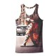 Men sports vest, portrait round neck, sleeveless