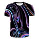 Men Beach Fashion, Exaggerated T-Shirt, Color Block, 3D, Graphic Print