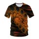 Men out of a chic T-shirt, 3D pleated, print