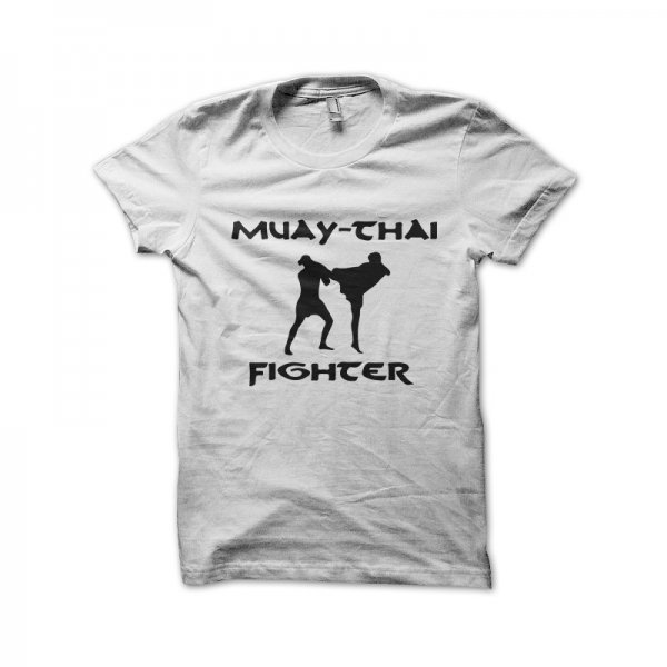 Muay Thai fighter white t-shirt