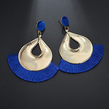 Female Earrings Earrings Coconut Fringe Female Tassel Alloy Sterling Silver Earrings Jewelry