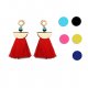 Female earrings earrings fan creative retro tassel female earrings jewelry