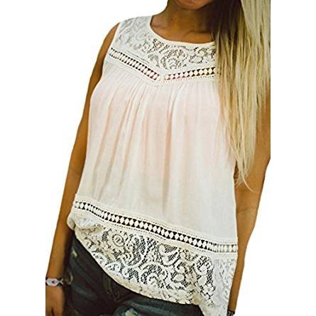 Women's fashion sexy chiffon sleeveless vest T-shirt Slim