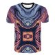 Men T-shirt, color block, 3D, pattern print round neck