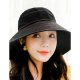 Female cute polyester soft hat sun hat, solid color