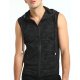 Male sports street fashion large size cotton Slim vest, basic solid color hooded, sleeveless