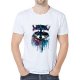 Men casual, daily sports and leisure business, retro large size slim t-shirt, animal, camouflage, camouflage printed round neck,