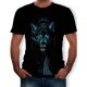 Men T-shirt, 3D, animal print round neck