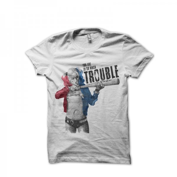 Trouble white T-shirt T-shirt